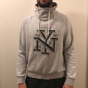 Cowl Neck Empire State Sweatshirt